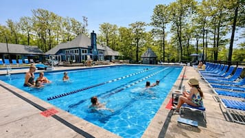 A heated pool