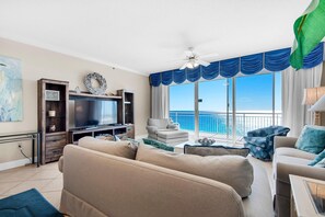 Apartment, Multiple Beds (Belle Mer 1102) | Living area | TV
