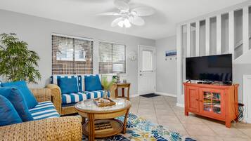 Condo, Multiple Beds (Sugar Beach F-26) | Living area | Flat-screen TV