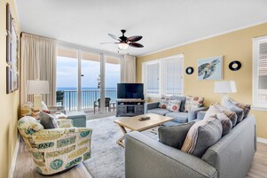 Condo, Multiple Beds (Summerwind Center 704) | Living area | TV