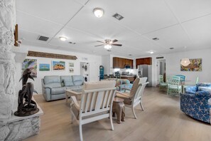 House, Multiple Beds (Bungalow By the Sea) | Living area | TV - Bungalow By the Sea (Navarre)