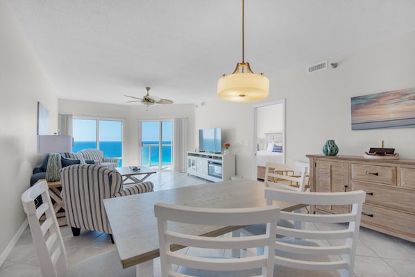Condo, Multiple Beds (Emerald Isle Unit 1207) | Living area | TV