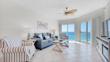 Condo, Multiple Beds (Emerald Isle Unit 1207) | Living area | TV