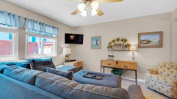 Condo, Multiple Beds (Sugar Beach F-27) | Living area | TV