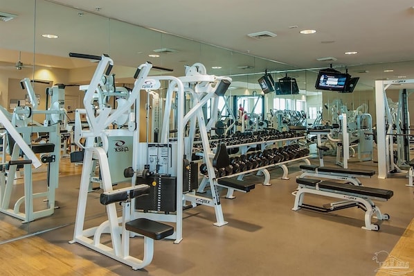 Condo, Multiple Beds (Portofino Island Resort 5-1002) | Fitness facility