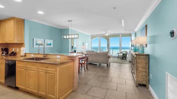 Condo, Multiple Beds (Portofino Island Resort 5-603) | Private kitchen | Oven, toaster, paper towels