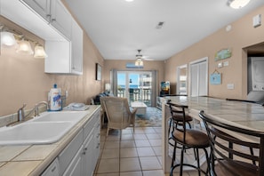 Condo, Multiple Beds (Baywatch F8) | Private kitchen - Baywatch F8 (Pensacola Beach)