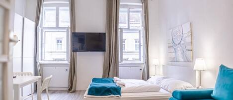 1 chambre, fer et planche à repasser, Wi-Fi, draps fournis