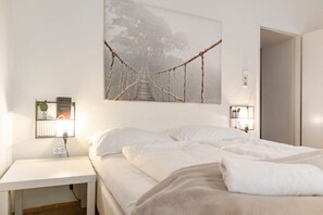 1 bedroom, iron/ironing board, bed sheets
