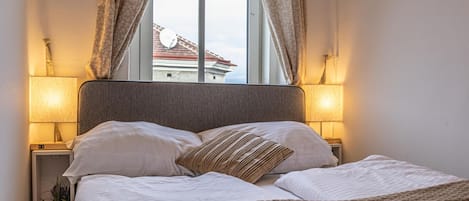1 室のベッドルーム、アイロン / アイロン台、WiFi、ベッドシーツ