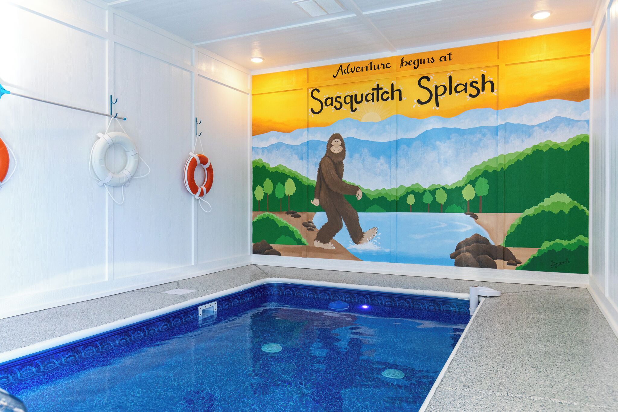 屋内プール、温水プール