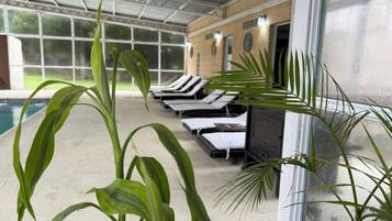 Indoor pool, outdoor pool