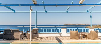 Villa "Blue Waves View Andros" with Sea View, Private Pool & Wi-Fi