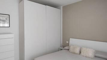 2 slaapkamers, een strijkplank/strijkijzer, gratis wifi