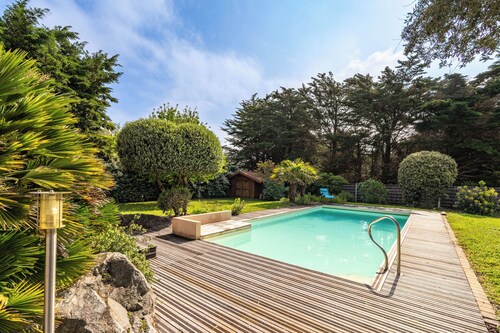 Villa 'Avec Piscine - Plage 400 M' avec piscine privée, terrasse privée et Wi-Fi