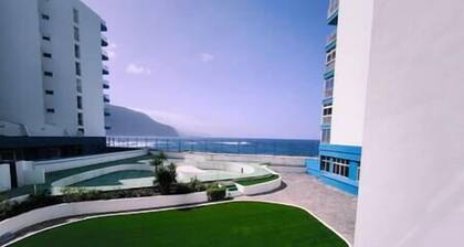 Rest and sea at sunset