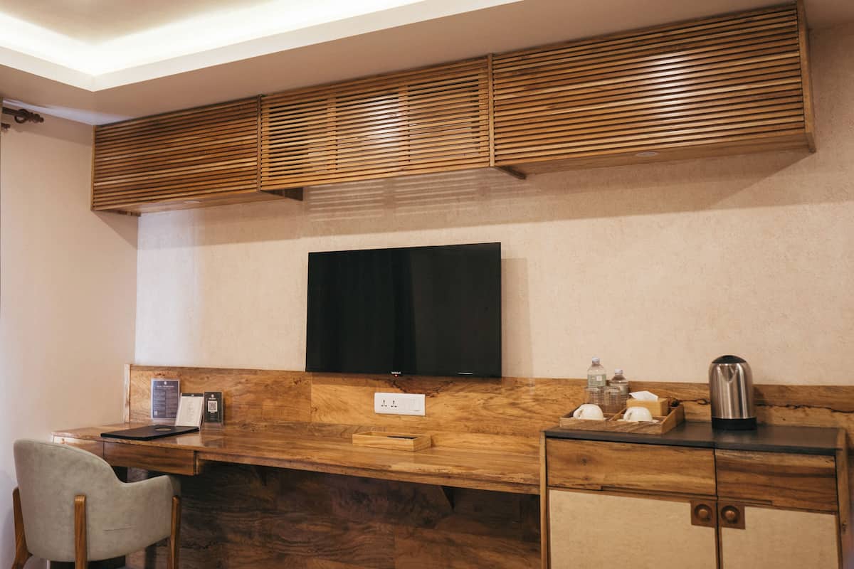 Deluxe kamer, 1 twee- of 2 eenpersoonsbedden, 1 slaapkamer, uitzicht op stad | 1 slaapkamer, lakens van Egyptisch katoen, luxe beddengoed