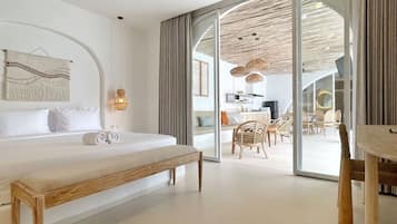 3 habitaciones y sábanas de algodón egipcio