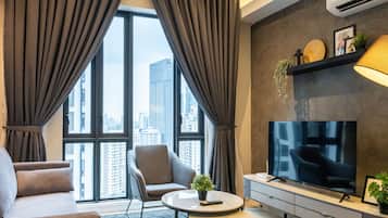 Lägenhet Business | Vardagsrum | Platt-tv