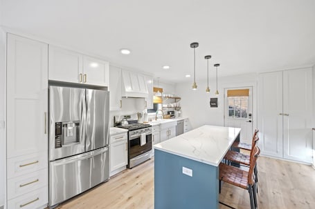 Private kitchen. 3BR Retreat Near Augusta Rd & Downtown w/ Patio