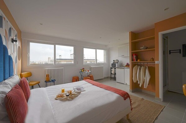 1 chambre, fer et planche à repasser, Wi-Fi, draps fournis