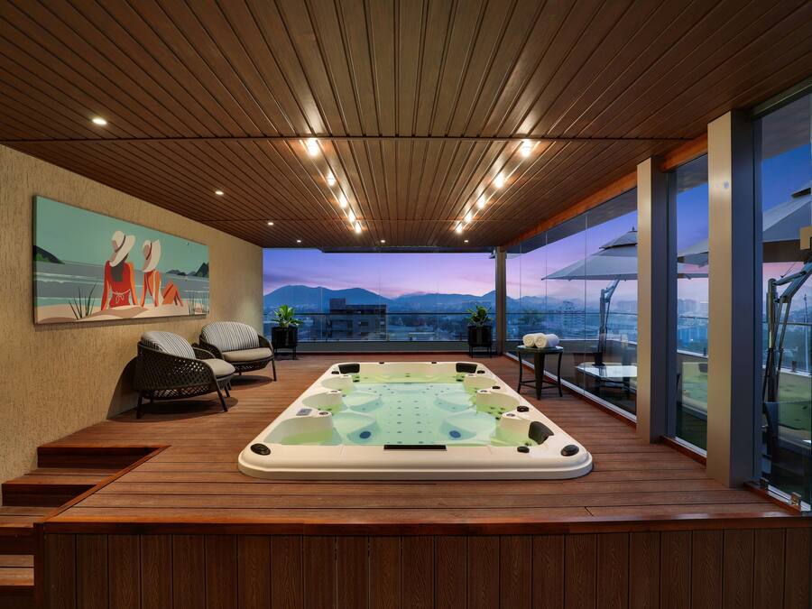 Piscina na cobertura