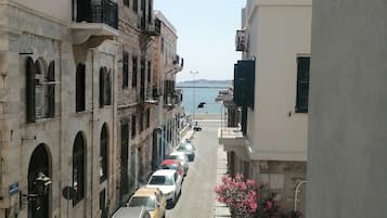 Panoramic Double Room, 1 Queen Bed, Partial Sea View | Balcony view