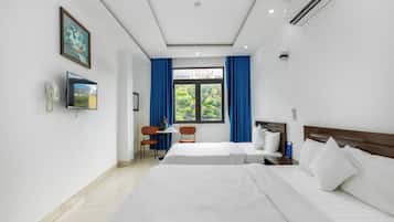 Habitación básica con 1 cama doble o 2 individuales | 1 dormitorio, sistema de insonorización, wifi gratis