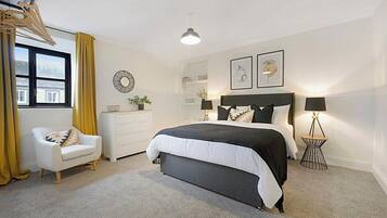 3 bedrooms, internet, bed sheets