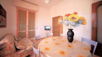 Căn hộ phong cách cổ điển (2 Bedrooms) | Khu phòng khách | TV