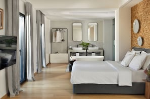 Executive appartement | Een strijkplank/strijkijzer, gratis wifi, beddengoed