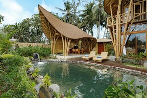 Villa, 1 chambre, vue sur la piscine | Vue de la chambre