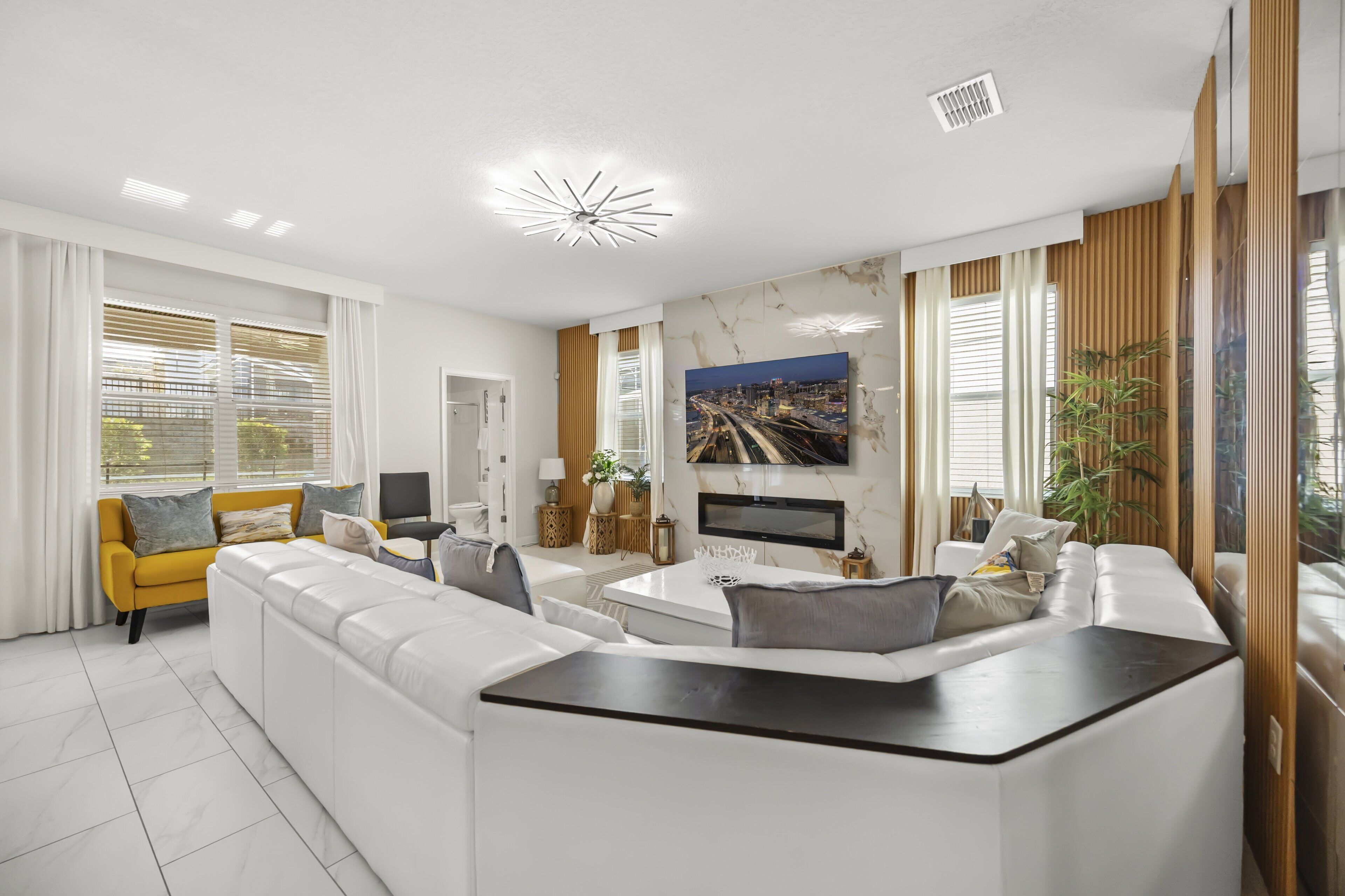 别墅, 6 间卧室 | 起居区 | 智能电视