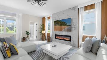 Villa, 6 Bedrooms | Living area | Smart TV