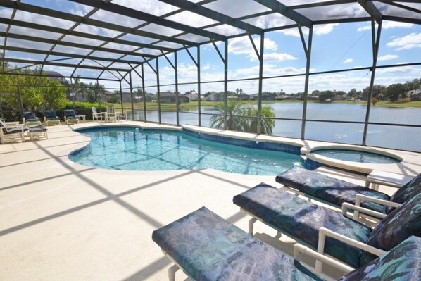 House, 5 Bedrooms | Pool | A heated pool - Lake House At Formosa 5 Bedroom Home by RedAwning (Kissimmee)
