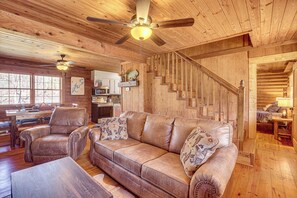 House (3 Bedrooms) | Interior - Cropwell Cabin w/ Fire Pit, Near Logan Martin Lake (Cropwell)