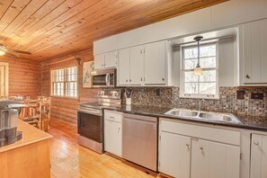 House (3 Bedrooms) | Interior - Cropwell Cabin w/ Fire Pit, Near Logan Martin Lake (Cropwell)