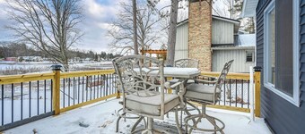 Riverfront Michigan Cottage w/ Fire Pit & Kayaks!