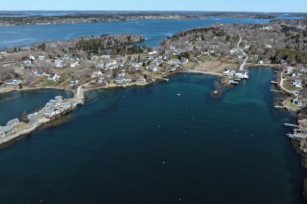Cottage (3 Bedrooms) | Aerial view - Charming Orr's Island Cottage w/ Ocean Views (Orrs Island)