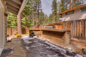 Terrace/patio - Luxury 3 BR close to town, skiing, access to Community beach. (ZC188) (Zephyr Cove)