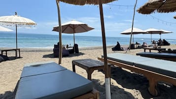 En la playa