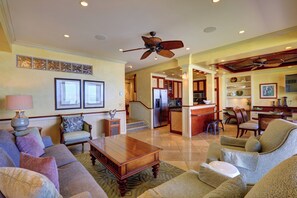 Smart TV, DVD player - Ultimate Beachfront Retreat: Makena Surf E204 - Prime Location & Amazing Views! (Makena, Maui)