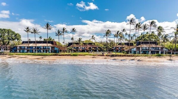 On the beach, sun-loungers, beach towels - Ma'alaea Surf #G-1 – Ground Floor Gem with Modern Comfort (Kihei, Maui)