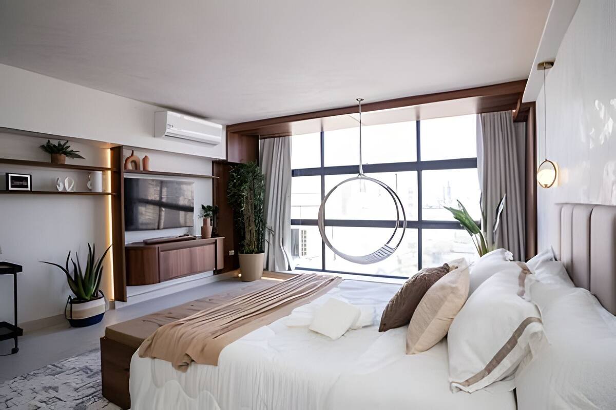 Apartamento elite | 1 quarto, escrivaninha, cortinas blackout, Wi-Fi de cortesia