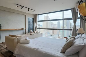 Estúdio | 1 quarto, cortinas blackout, Wi-Fi de cortesia