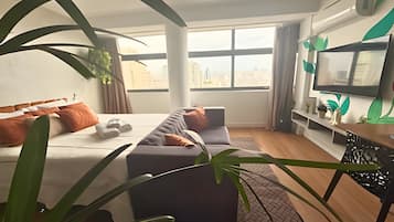 Apartamento | 1 quarto, cortinas blackout, Wi-Fi de cortesia