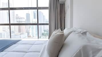 Estúdio | 1 quarto, cortinas blackout, Wi-Fi de cortesia