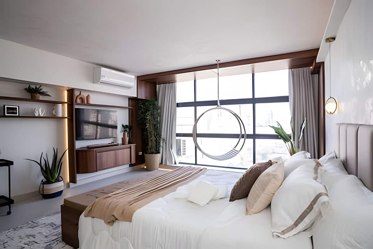 Elite-Apartment | 1 Schlafzimmer, Schreibtisch, Verdunkelungsvorhänge, kostenloses WLAN