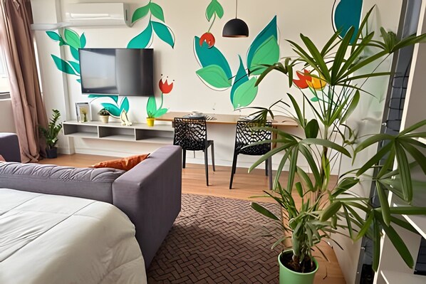 Apartment | 1 Schlafzimmer, Verdunkelungsvorhänge, kostenloses WLAN