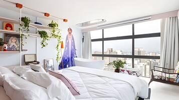 1 bedroom, desk, blackout curtains, free WiFi